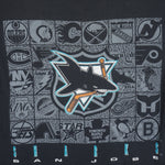  NHL (Logo 7) - San Jose Sharks, All Star T-Shirt 1990s Large Vintage Retro Hockey