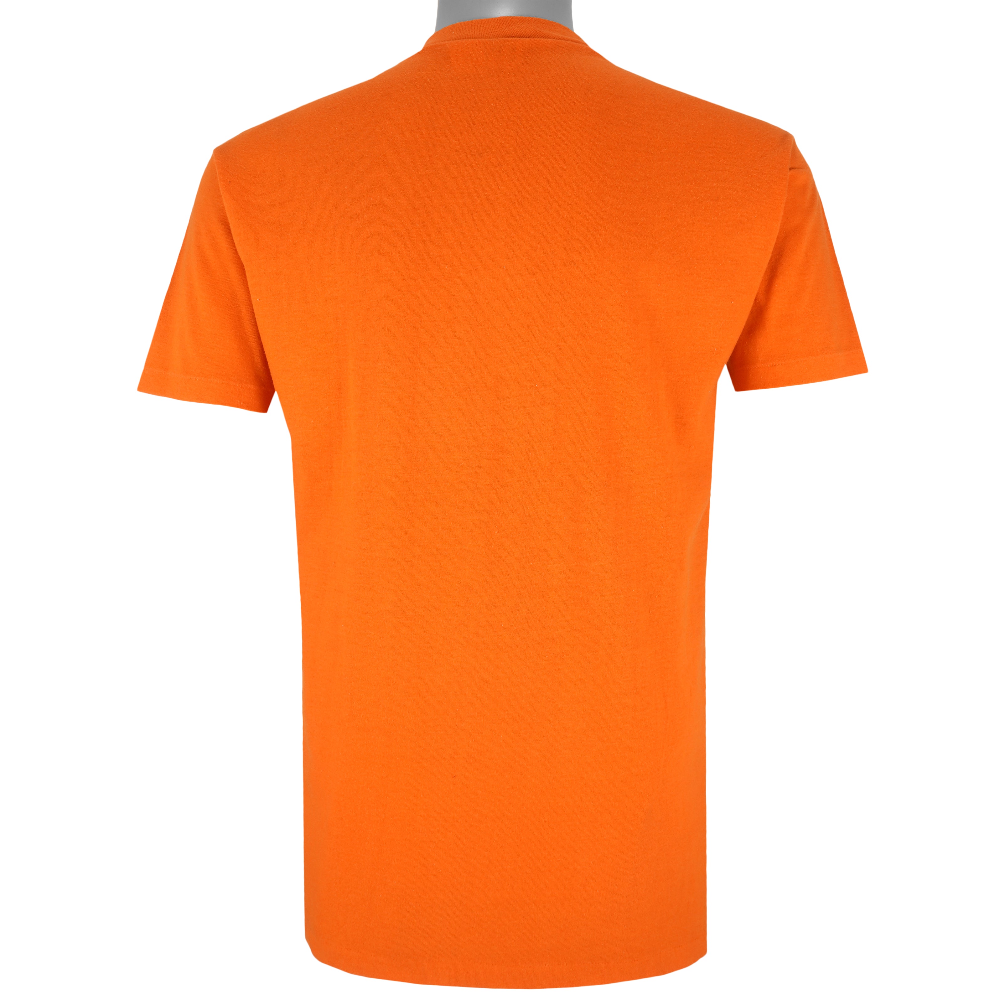 NFL (Artex) - Orange Broncos Spell-Out T-Shirt 1989 Medium Vintage Retro Football
