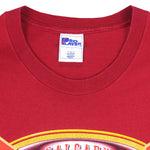 NHL (Pro Player) - Calgary Flames Spell-Out T-Shirt 1990s Large Vintage Retro Football