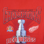 NHL (Lee) - Detroit Red Wings, Stanley Cup Champs T-Shirt 1990s Large Vintage Retro Hovkey