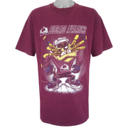 NHL (TNT) - Colorado Avalanche X Tasmanian Devils T-Shirt 2000 X-Large Vintage Retro Hockey