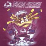 NHL (TNT) - Colorado Avalanche X Tasmanian Devils T-Shirt 2000 X-Large Vintage Retro Hockey