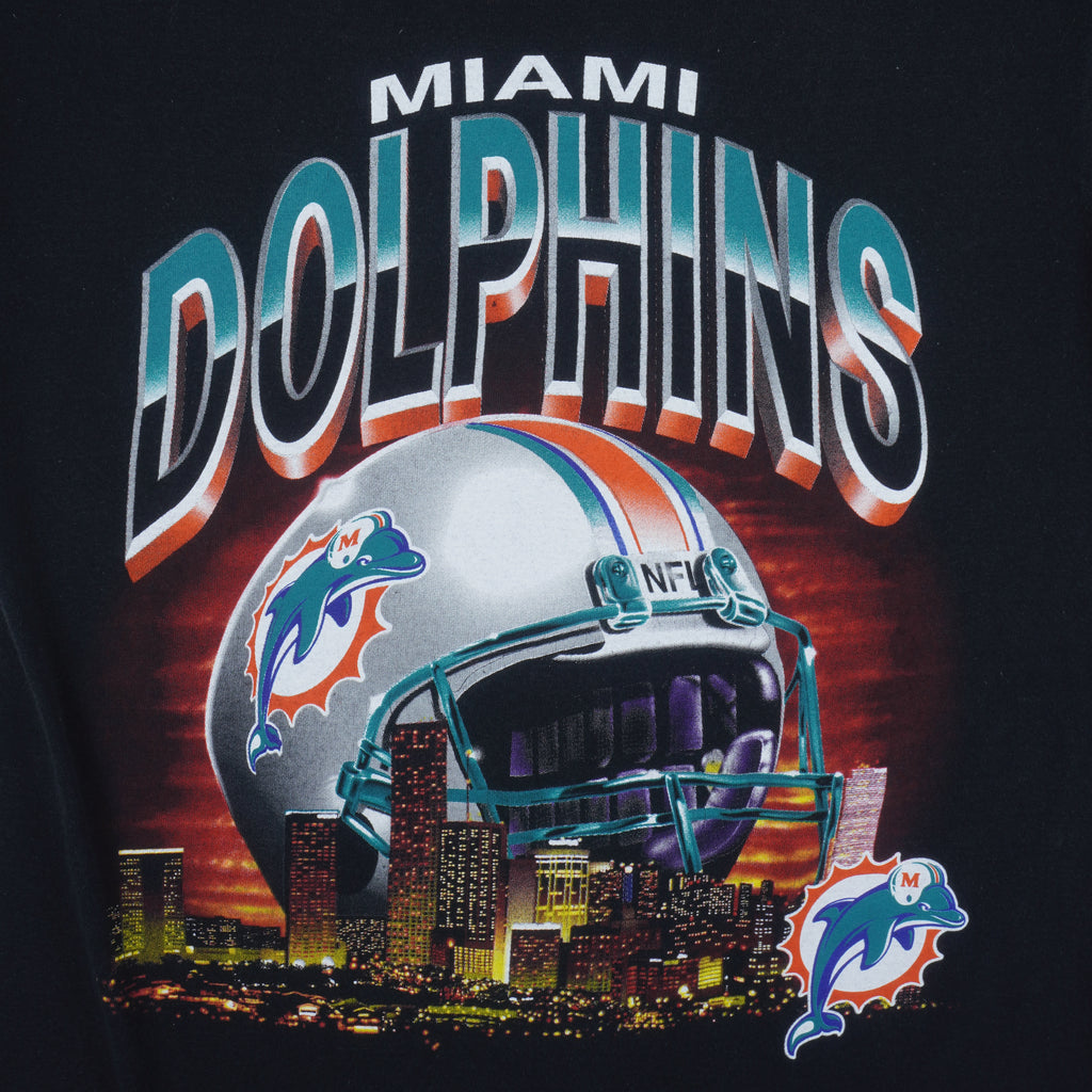 NFL (Dynasty) - Miami Dolphins T-Shirt 1990s Medium Vintage Retro Football