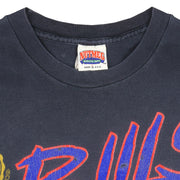 NFL (Nutmeg) - Buffalo Bills Big Logo T-Shirt 1990s Large Vintage Retro Football