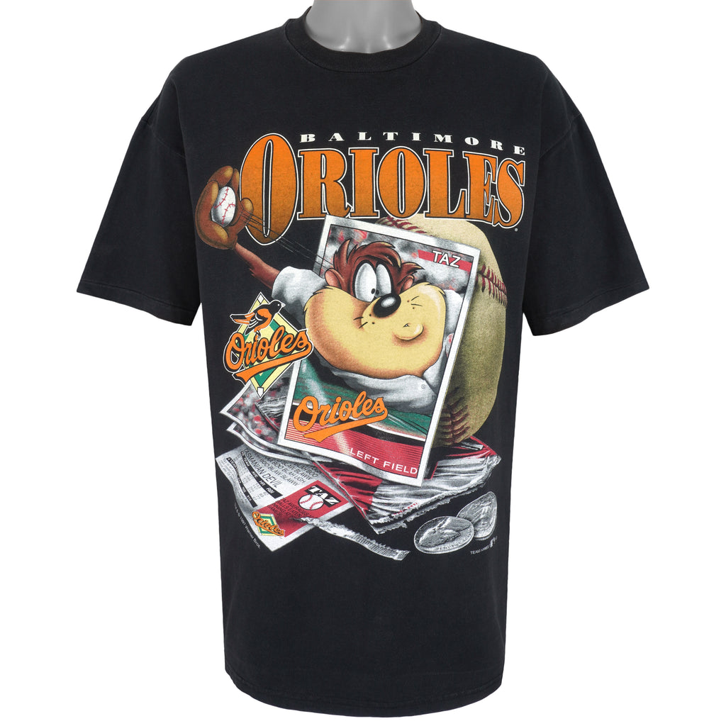MLB (Hanes) - Baltimore Orioles X Tasmanian Devils T-Shirt 1997 X-Large Vintage Retro Baseball