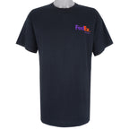Vintage (Jerzees) - Black FedEx T-Shirt 1990s X-Large Vintage Retro