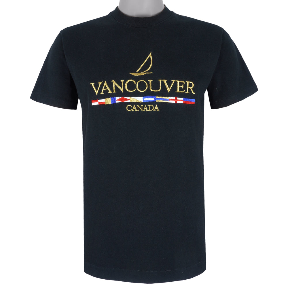 Vintage - Vancouver, Canada Embroidered T-Shirt 1990s Medium Vintage Retro