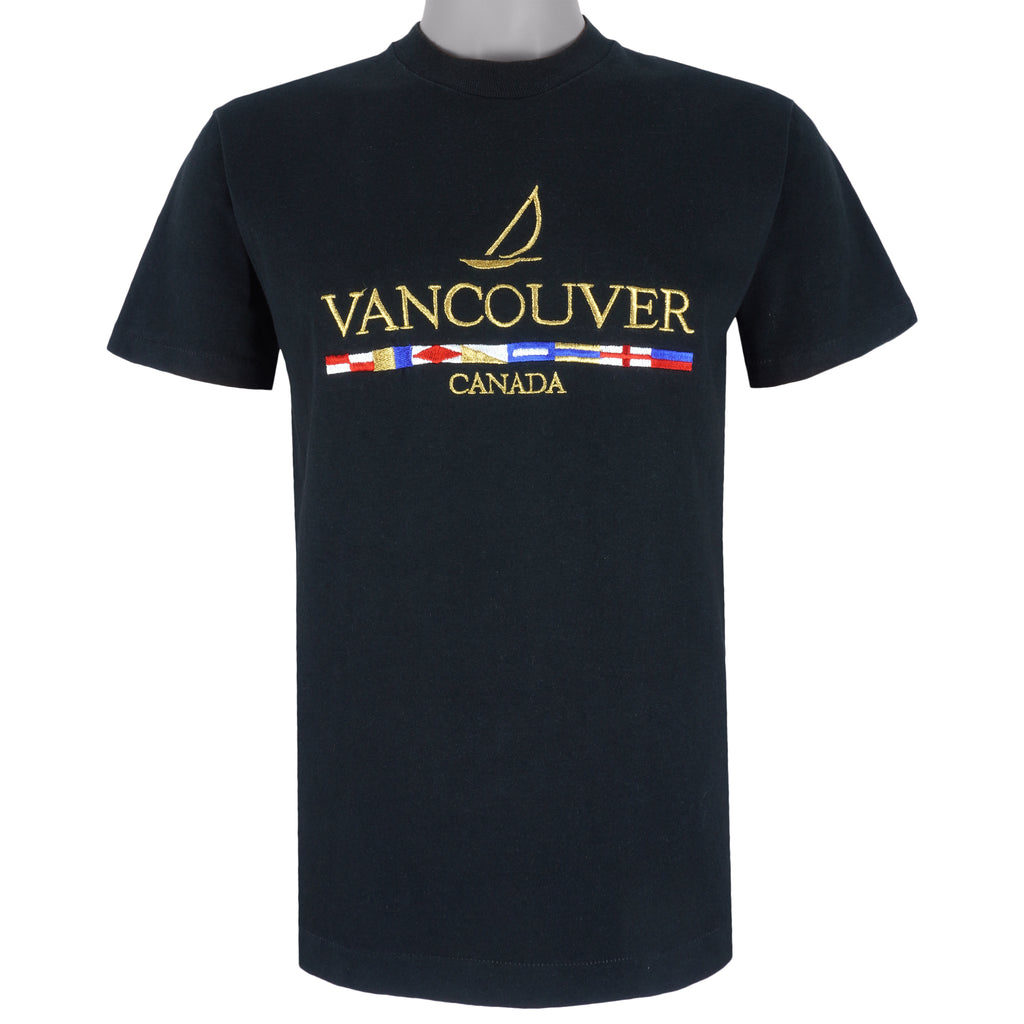 Vintage - Vancouver, Canada Embroidered T-Shirt 1990s Medium Vintage Retro