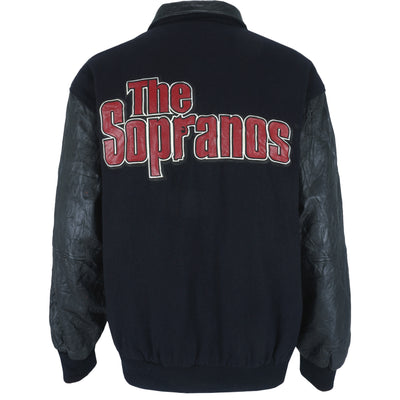 Vintage (HBO Apparel) - The Sopranos Leather Varsity Jacket 1990s Large