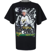 NHL (Joy Athletic) - Dallas Stars, Brett Hull T-Shirt 1990s X-Large Vintage Retro Hockey