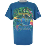 Vintage (Habitat) - Wake Up To The Rain Forest T-Shirt 1990s Large
