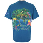 Vintage (Habitat) - Wake Up To The Rain Forest T-Shirt 1990s Large Vintage Retro