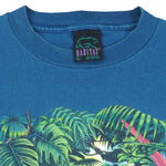 Vintage (Habitat) - Wake Up To The Rain Forest T-Shirt 1990s Large Vintage Retro