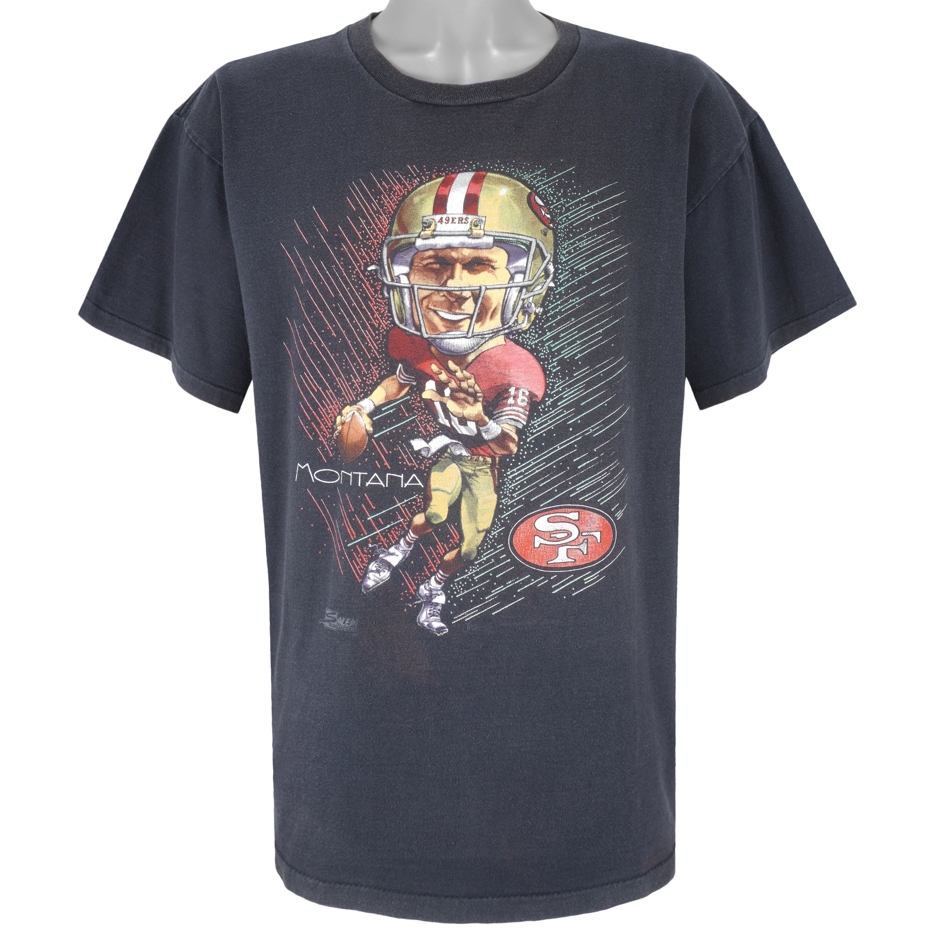 NFL (Salem) - Kansas City Chiefs, Joe Montana T-Shirt 1990s X-Large Vintage Retro Football