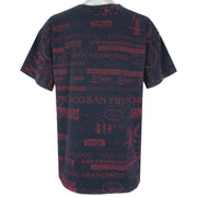 NFL (Salem) - San Francisco 49ers all Over Prints T-Shirt 1990s X-Large Vintage Retro Football
