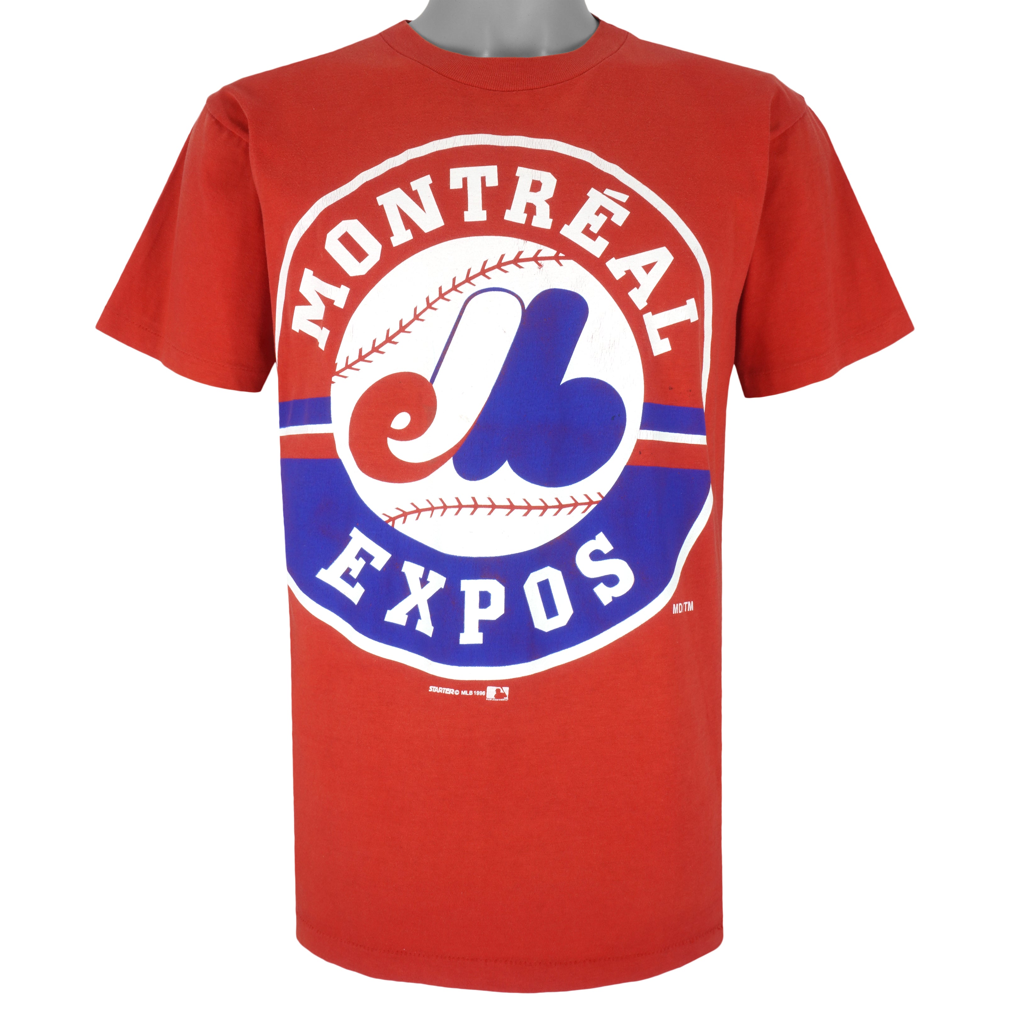 MLB - Montreal Expos Big Logo T-Shirt 1996 Large Vintage Retro Baseball