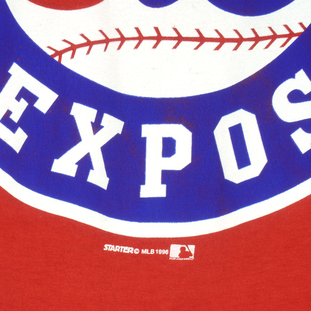 MLB - Montreal Expos Big Logo T-Shirt 1996 Large Vintage Retro Baseball