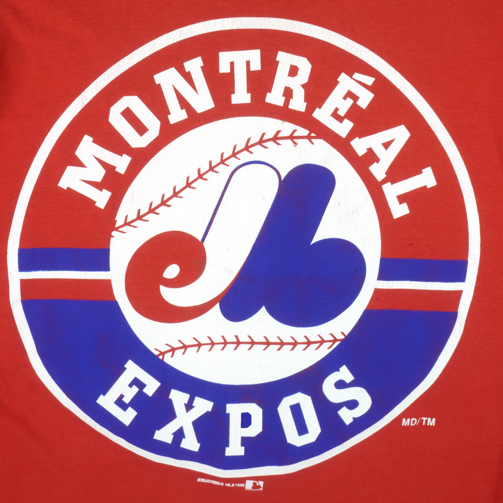 MLB - Montreal Expos Big Logo T-Shirt 1996 Large Vintage Retro Baseball