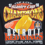 NHL - Detroit Red Wings, Stanley Cup Champs T-Shirt 1998 Large Vintage Retro Hockey