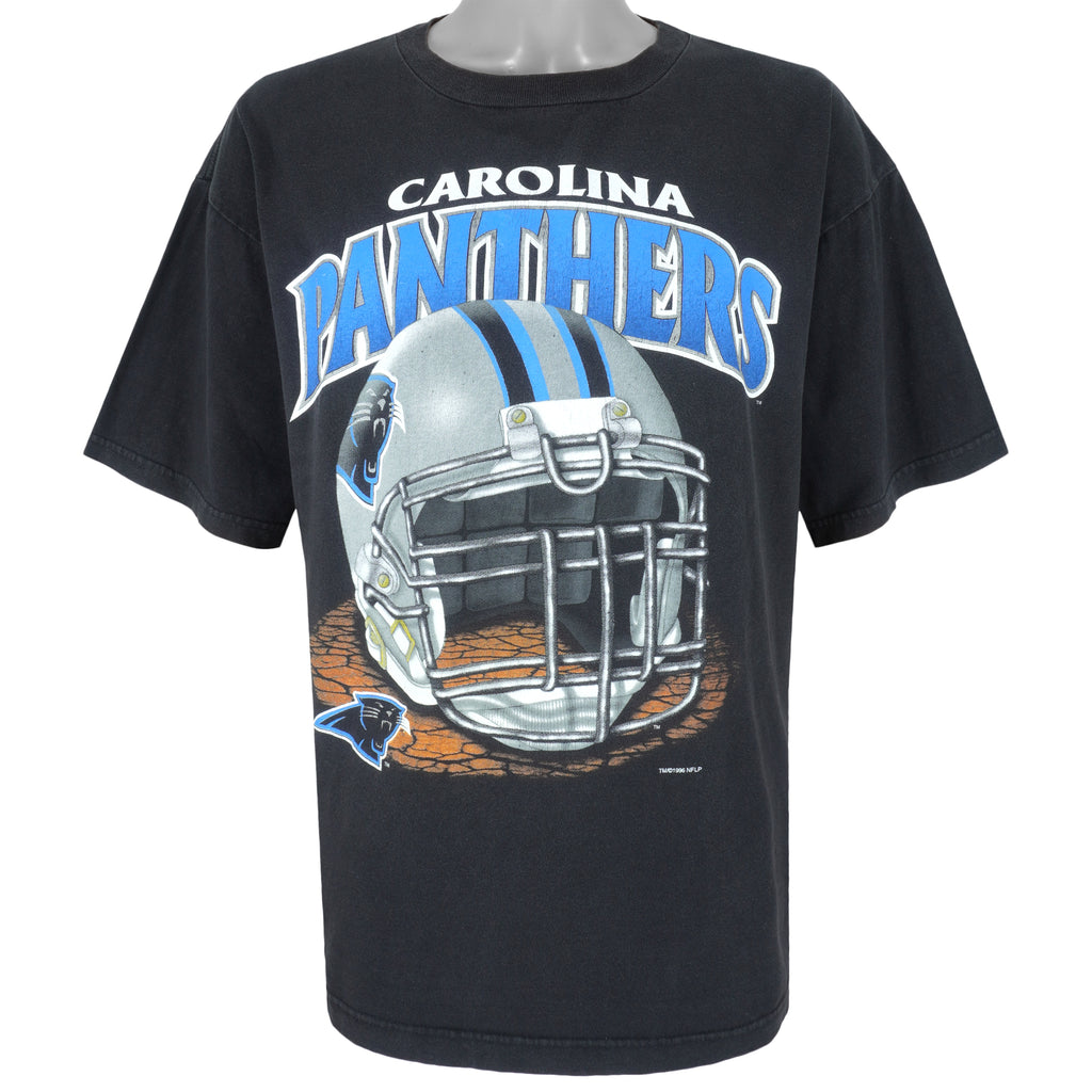 NFL (True-Fan) - Carolina Panthers Spell-Out T-Shirt 1996 X-Large Vintage Retro Football
