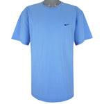 Nike - Baby Blue Embroidered T-Shirt 2000s X-Large