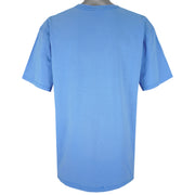 Nike - Baby Blue Embroidered T-Shirt 1990s X-Large Vintage Retro