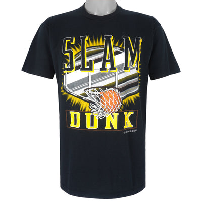 Vintage (Velva Sheen) - Slam Dunk Basketball Single Stitch T-Shirt 1990s X-Large