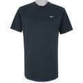 Nike - Black Embroidered T-shirt 1990s Large Vintage Retro