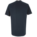 Nike - Black Embroidered T-shirt 1990s Large Vintage Retro