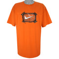 Nike - Orange Big Logo T-Shirt 1990s XX-Large Vintage Retro