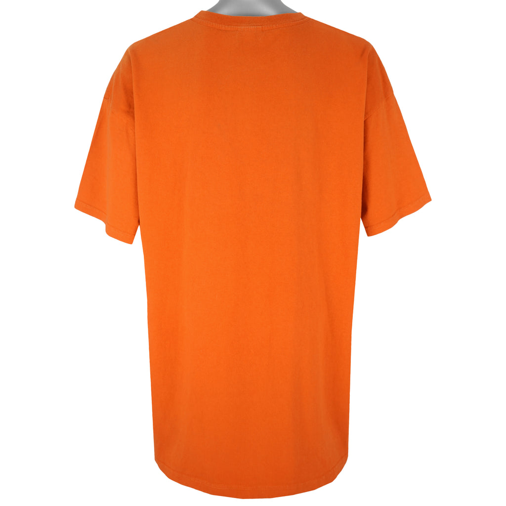 Nike - Orange Big Logo T-Shirt 1990s XX-Large Vintage Retro