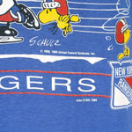 NHL - New York Rangers, Snoopy T-Shirt 1990 Large Vintage Retro Hockey