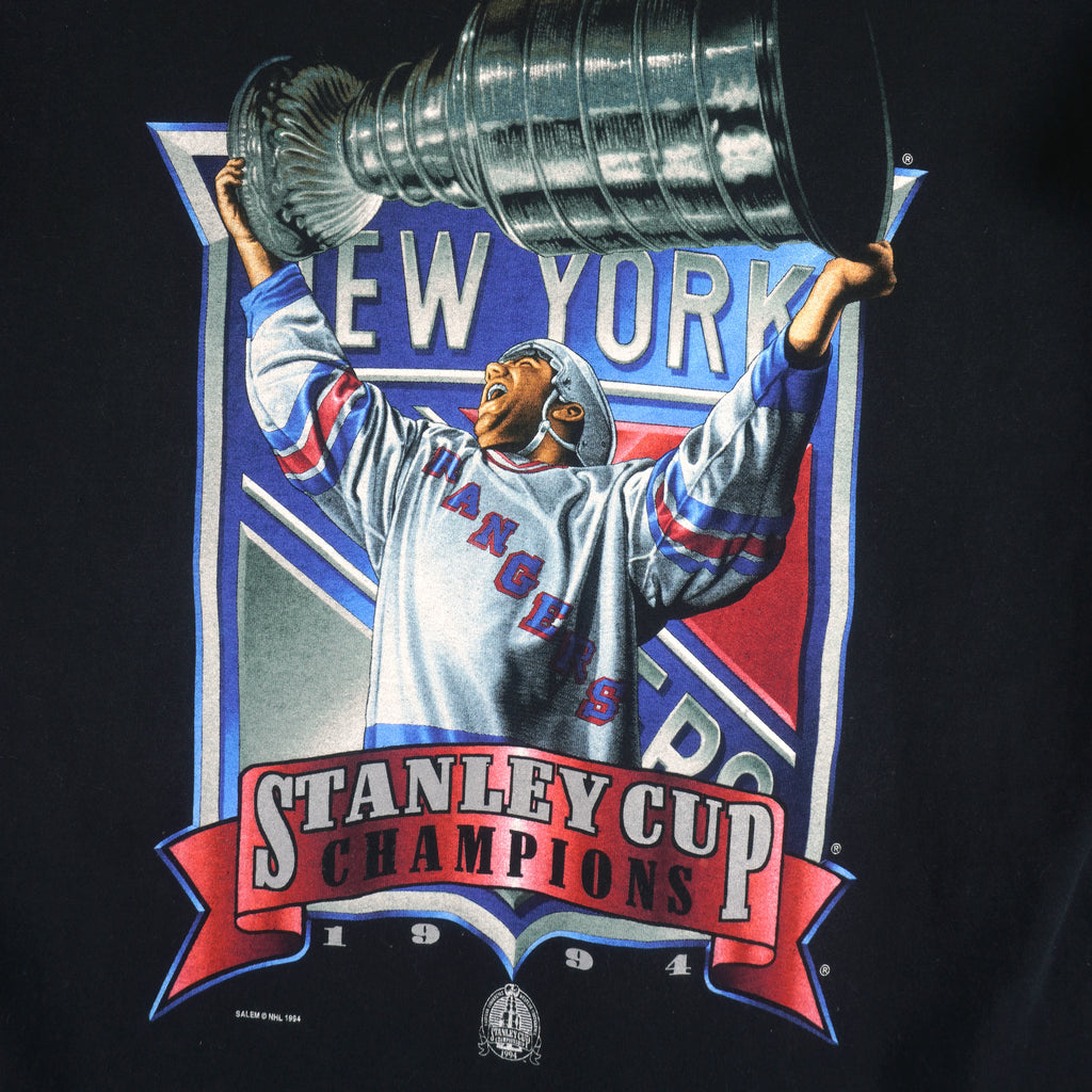 NHL (Salem) - New York Rangers, Stanley Cup Champions T-Shirt 1994 X-Large Vintage Retro Hockey