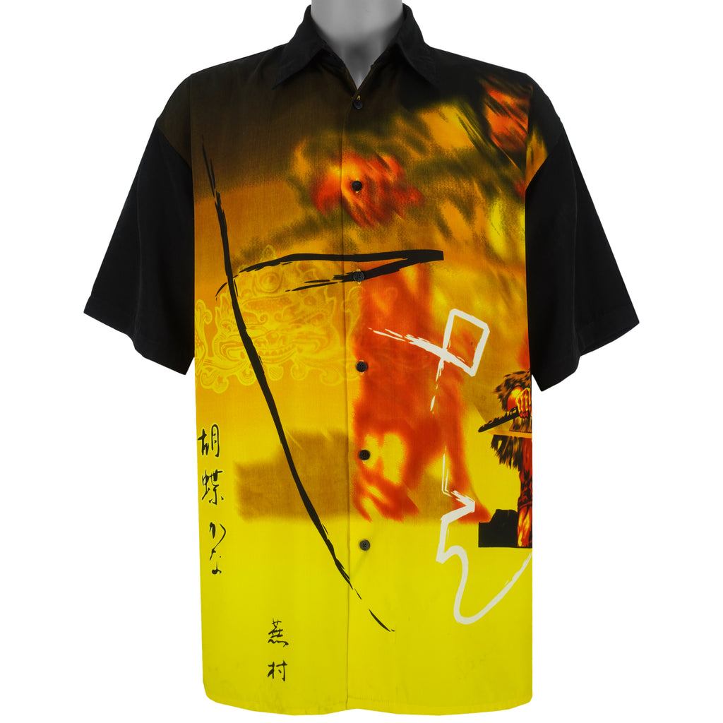 Vintage - Samurai, Hawaii All Over Prints T-Shirt 1990s X-Large Vintage Retro