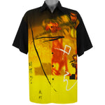 Vintage (TR) - Samurai Anime & Manga All Over Prints Button-Up Shirt 1990s X-Large