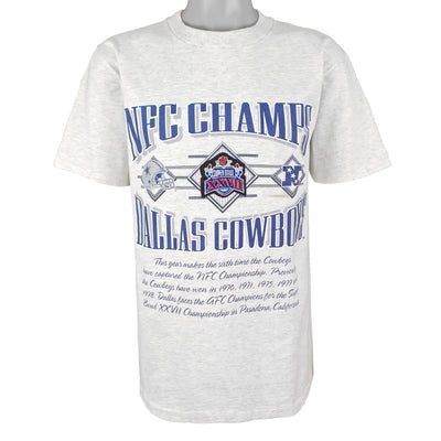 NFL (Nutmeg) - Dallas Cowboys, NFC Champs T-Shirt 1993 X-Large