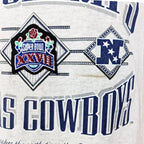 NFL (Nutmeg) - Dallas Cowboys, NFC Champs T-Shirt 1993 X-Large Vintage Retro