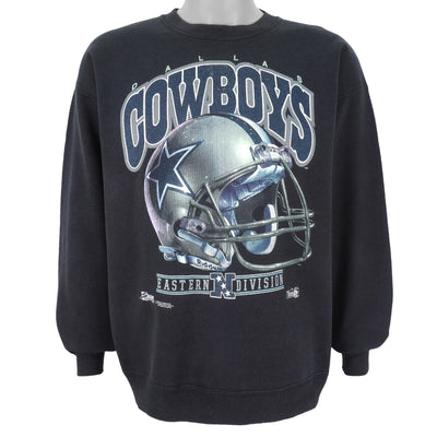 NFL ( Salem) - Dallas Cowboys Helmet Crew Neck Sweatshirt 1992 X-Large