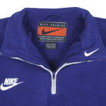 Nike - Embroidered Big Logo Fleece Sweatshirt 1990s Small Vintage Retro