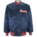 MLB (Chalk Line) - Atlanta Braves Satin Jacket1990s Large Vintage Retro Baseball