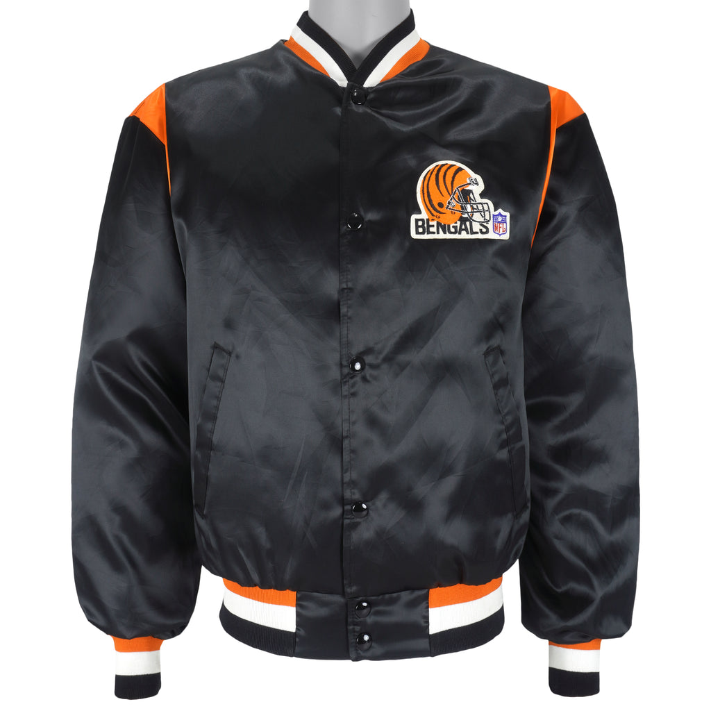 NFL (Swingster) - Cincinnati Bengals Deadstock Satin Jacket 1990s Medium Vintage Retro Football