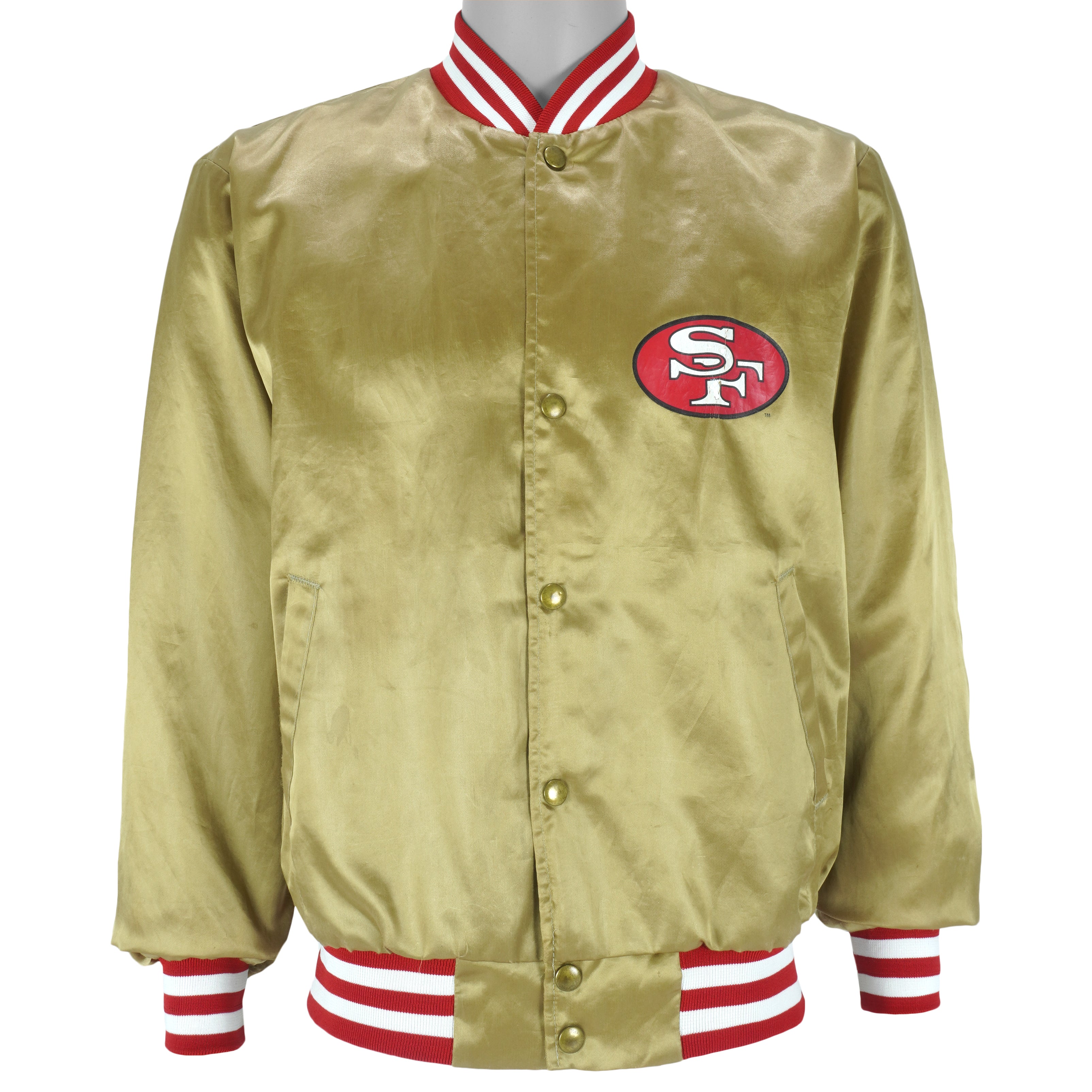 NFL (Swingster) - San Francisco 49ers Satin Jacket 1990s Medium vintage Retro Football