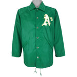 MLB - Oakland Athletics Embroidered Button-Up Windbreaker 1990s Medium Vintage Retro Baseball