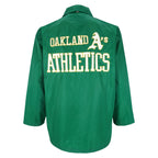 MLB - Oakland Athletics Embroidered Button-Up Windbreaker 1990s Medium Vintage Retro Baseball