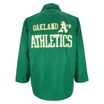 MLB - Oakland Athletics Embroidered Button-Up Windbreaker 1990s Large