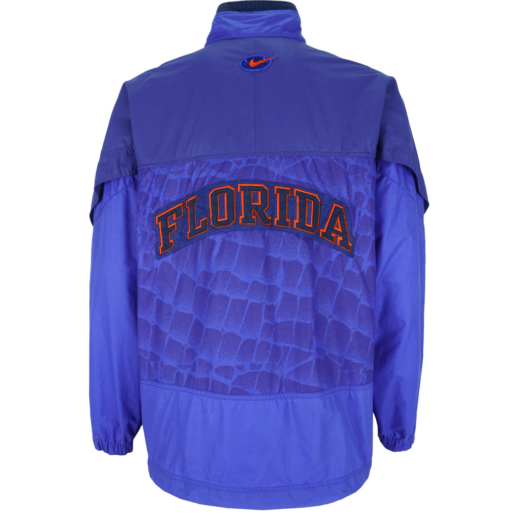 Nike - Team Wear Florida Gators 1/2 Zip Windbreaker 1990s Large Vintage Retro Football College