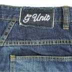 Vintage (G Unit) - Embroidered Short Denim Jeans 1990s Medium Vintage Retro