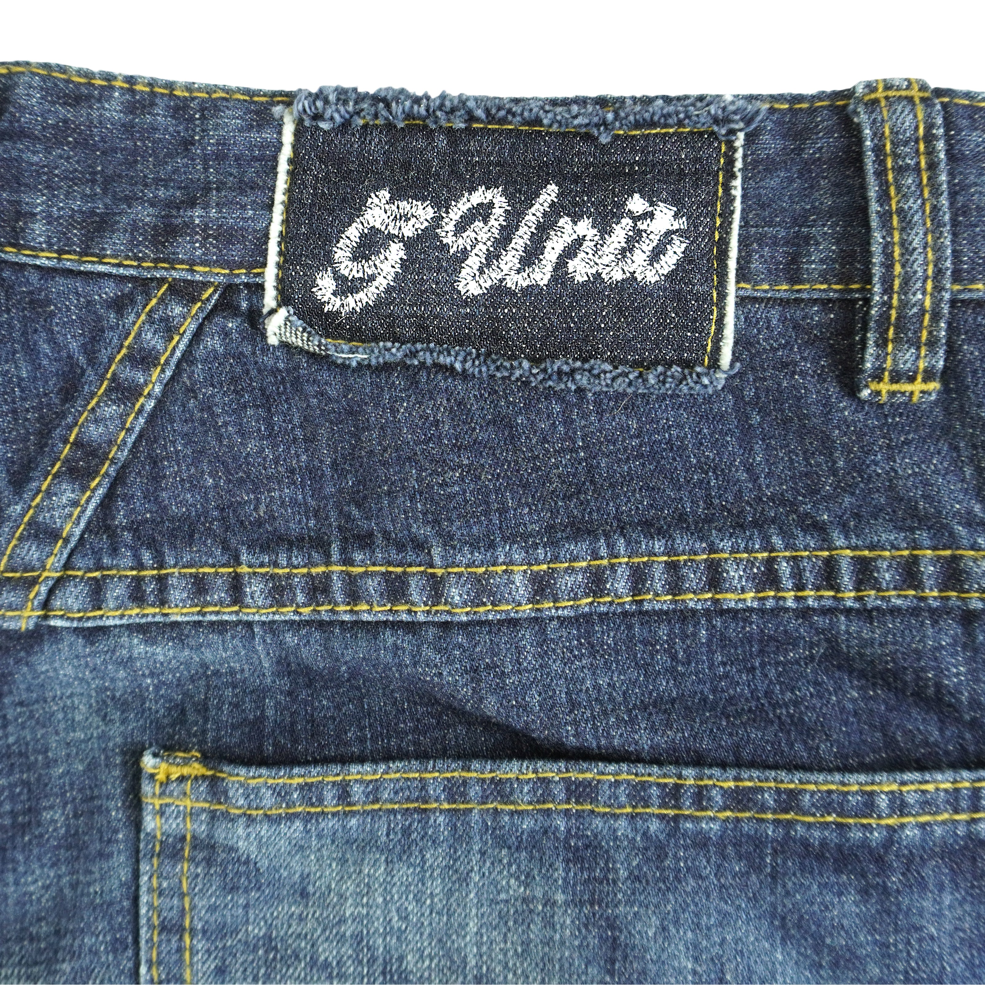 Vintage (G Unit) - Embroidered Short Denim Jeans 1990s Medium Vintage Retro