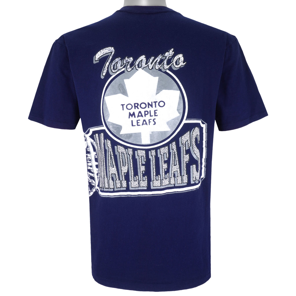 NHL (Tiger) - Toronto Maple Leafs Single Stitch T-Shirt 1992 Medium Vintage Retro Hockey