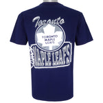 NHL (Tiger) - Toronto Maple Leafs Single Stitch T-Shirt 1992 Medium Vintage Retro Hockey
